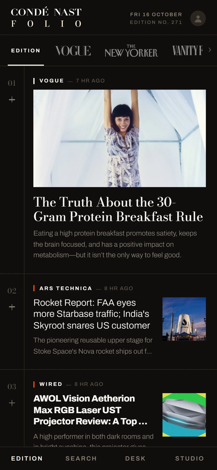 The Edition on a phone